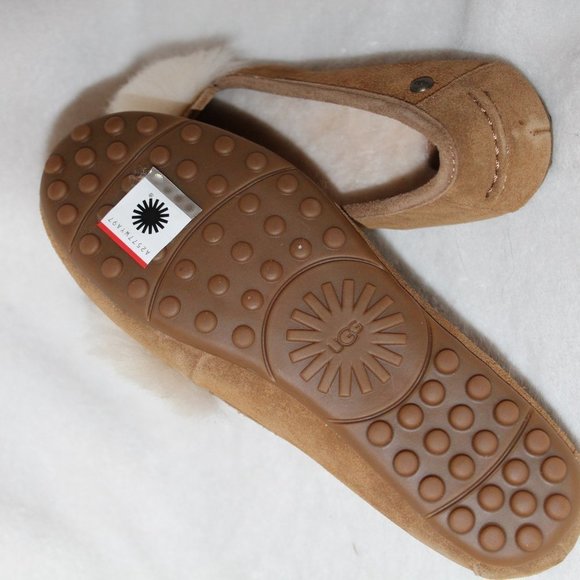 UGG WOMENS LOAFER MOCASSIN SLIPPERS SUEDE - Picture 7 of 7